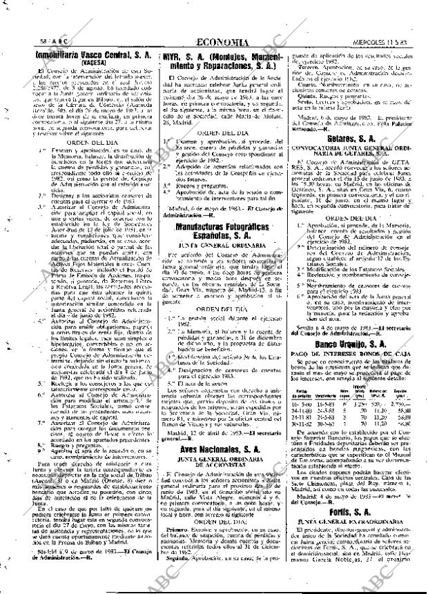 ABC MADRID 11-05-1983 página 58