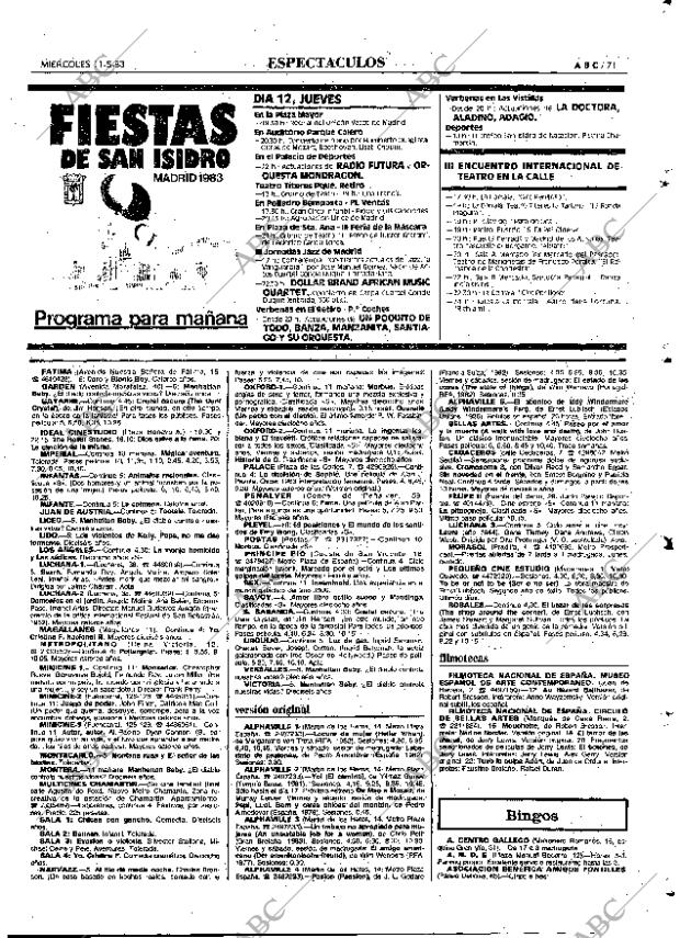 ABC MADRID 11-05-1983 página 71