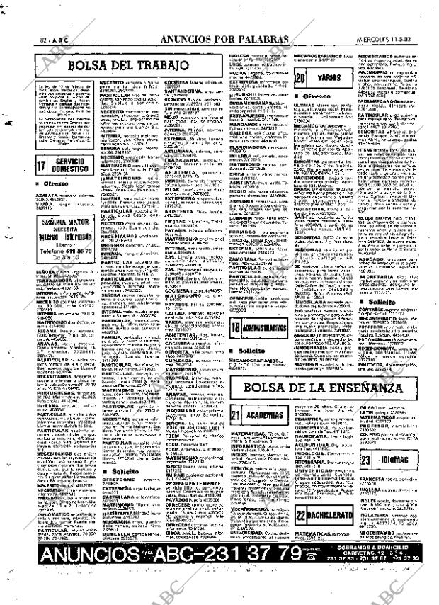 ABC MADRID 11-05-1983 página 82