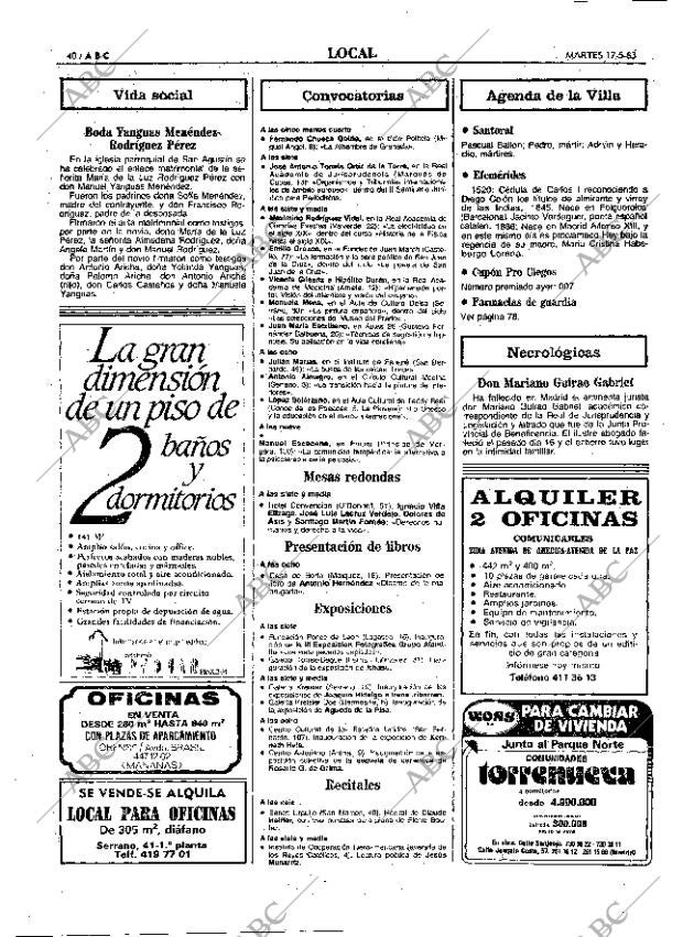 ABC MADRID 17-05-1983 página 40