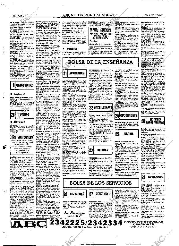 ABC MADRID 17-05-1983 página 86