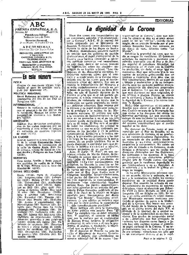 ABC SEVILLA 21-05-1983 página 14