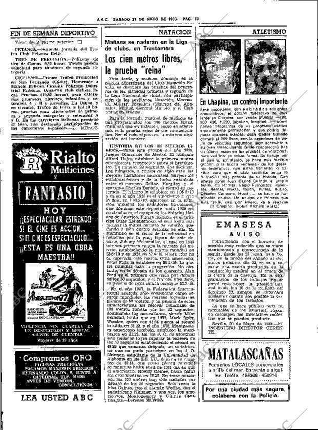 ABC SEVILLA 21-05-1983 página 62