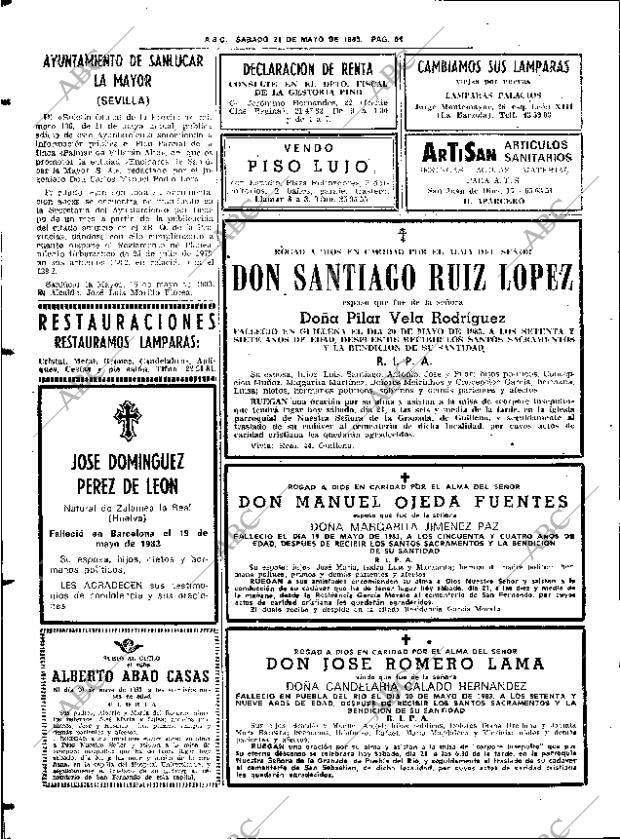 ABC SEVILLA 21-05-1983 página 76