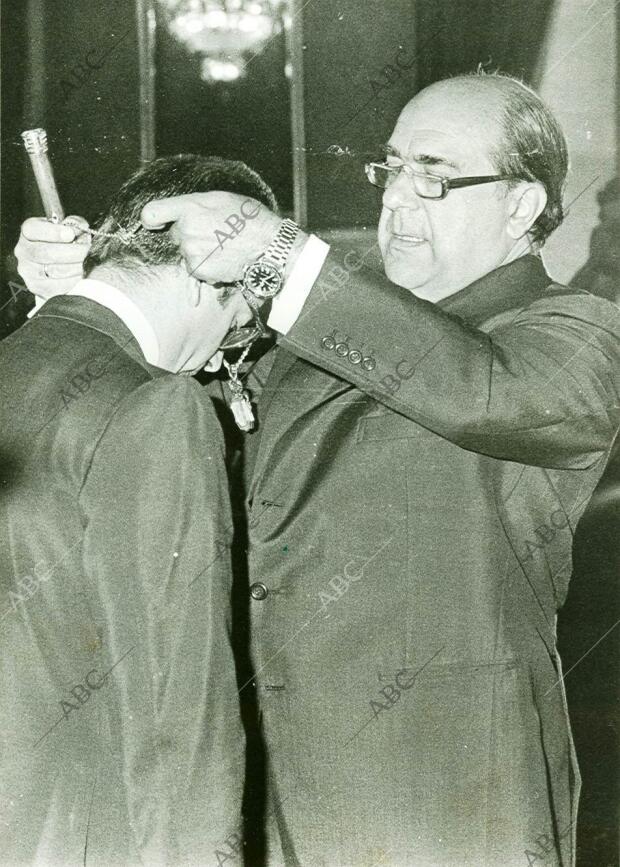 En la imagen, el concejal de más edad, Pedro Albert Lasierra, que fue el...