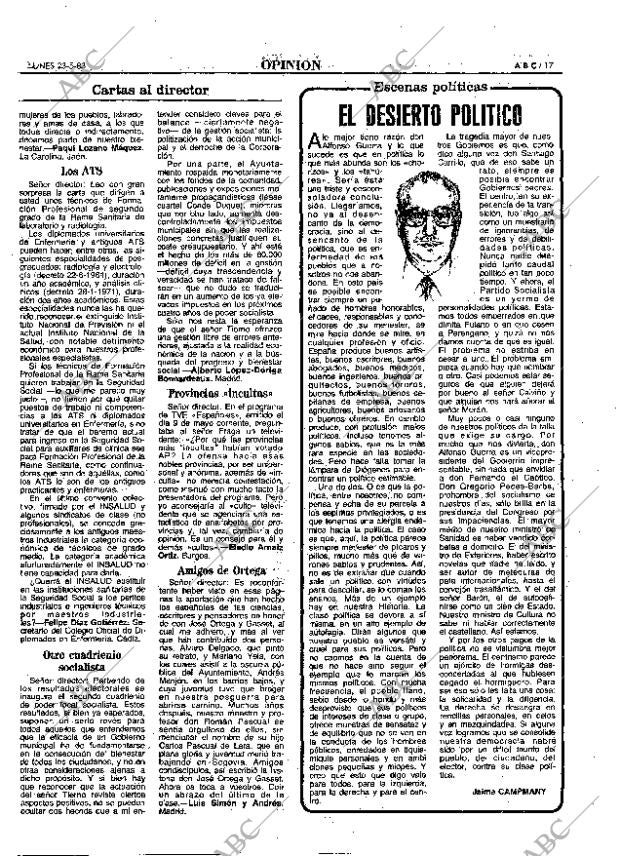 ABC MADRID 23-05-1983 página 17