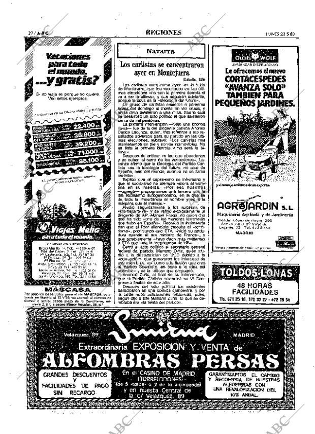 ABC MADRID 23-05-1983 página 22