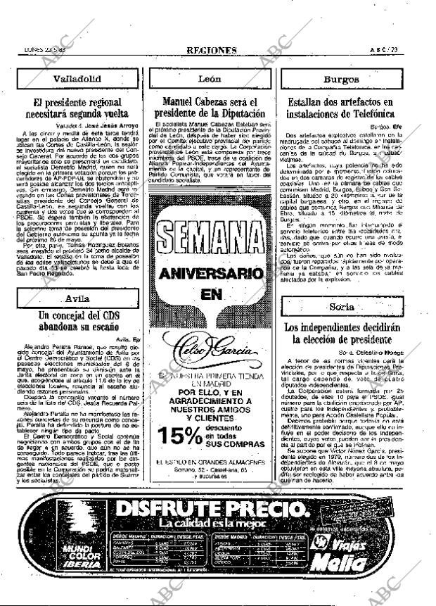 ABC MADRID 23-05-1983 página 23