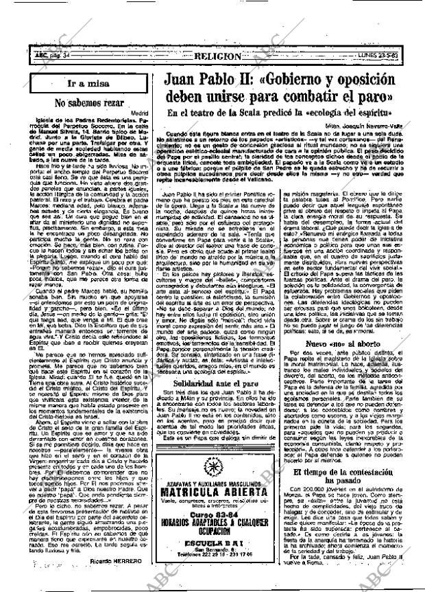ABC MADRID 23-05-1983 página 34