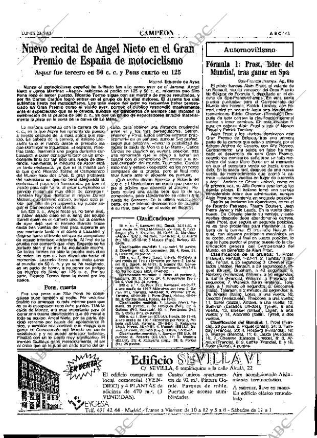 ABC MADRID 23-05-1983 página 43