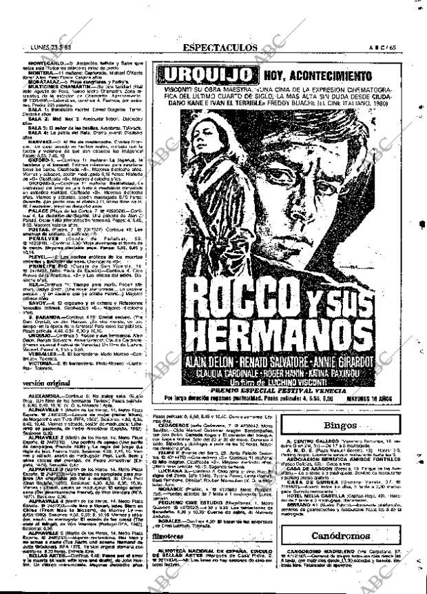 ABC MADRID 23-05-1983 página 65
