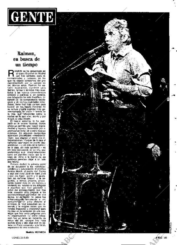 ABC MADRID 23-05-1983 página 85