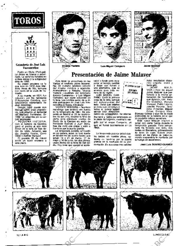 ABC MADRID 23-05-1983 página 92