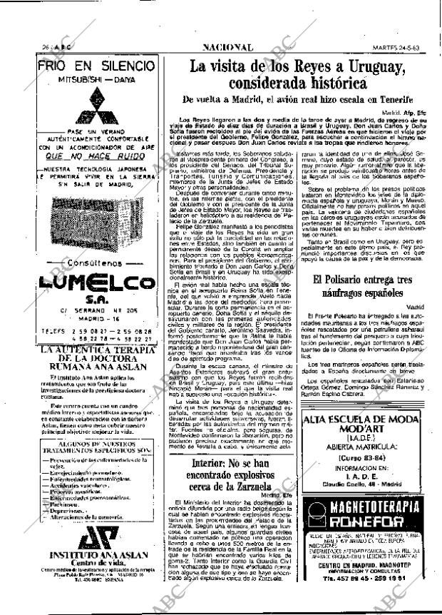 ABC MADRID 24-05-1983 página 26