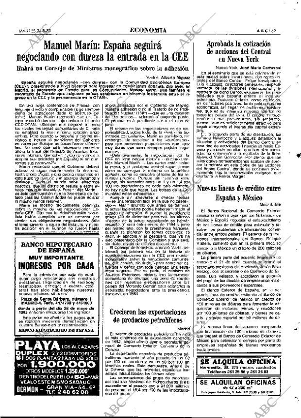 ABC MADRID 24-05-1983 página 59