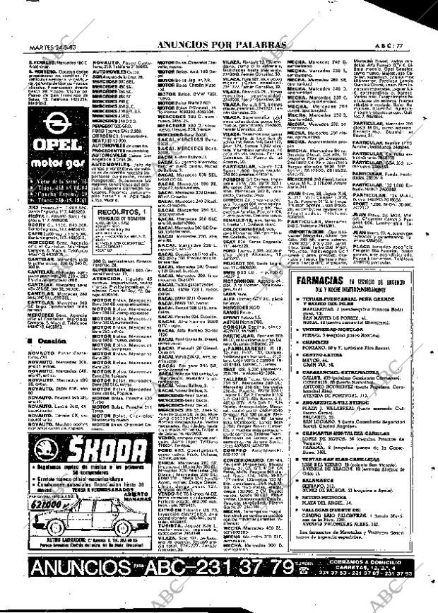 ABC MADRID 24-05-1983 página 77