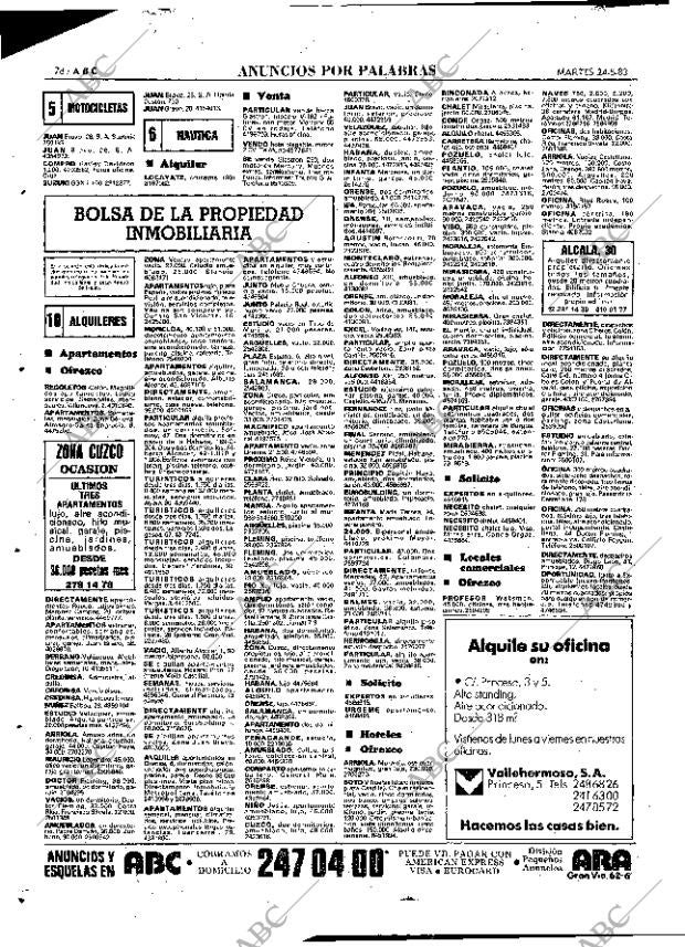 ABC MADRID 24-05-1983 página 78