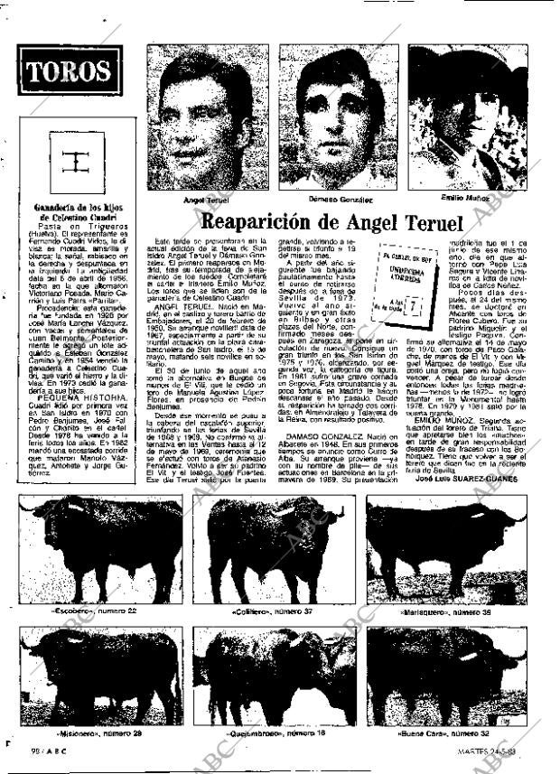 ABC MADRID 24-05-1983 página 98