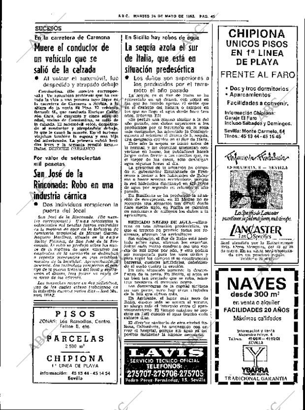 ABC SEVILLA 24-05-1983 página 69