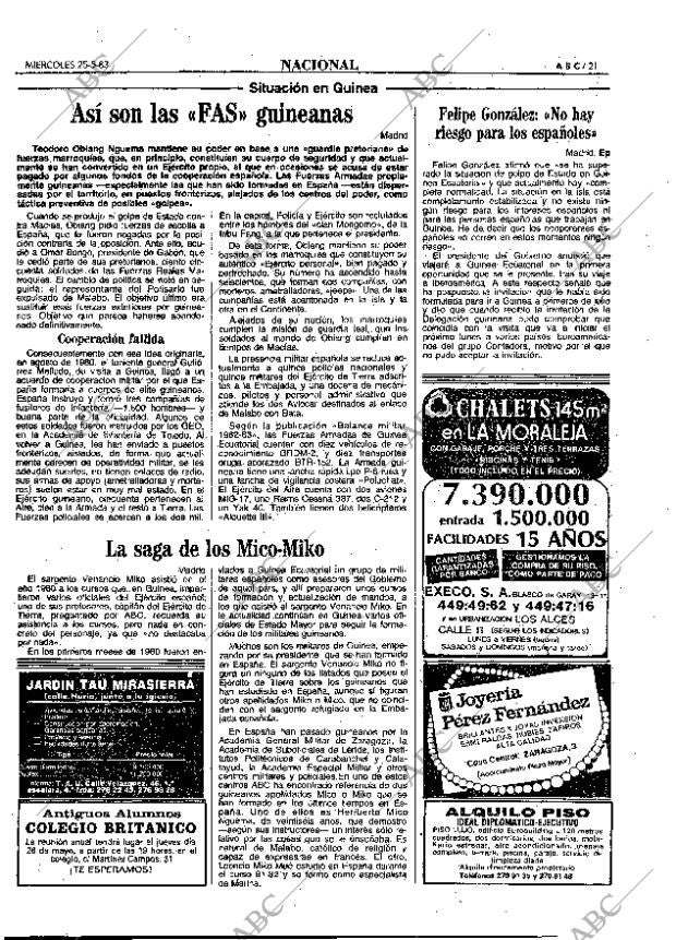 ABC MADRID 25-05-1983 página 21