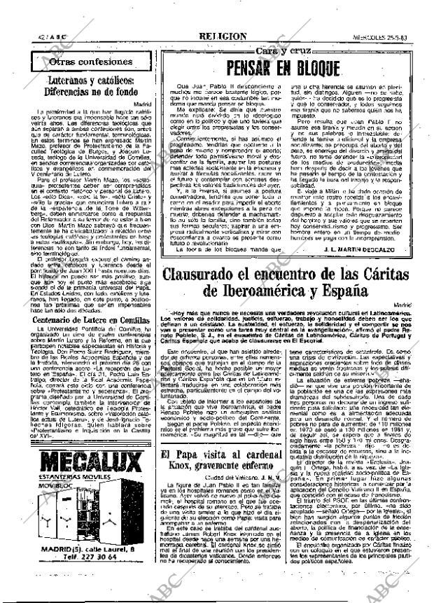 ABC MADRID 25-05-1983 página 42