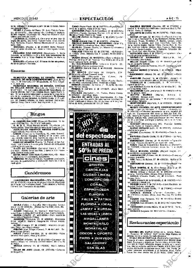 ABC MADRID 25-05-1983 página 75
