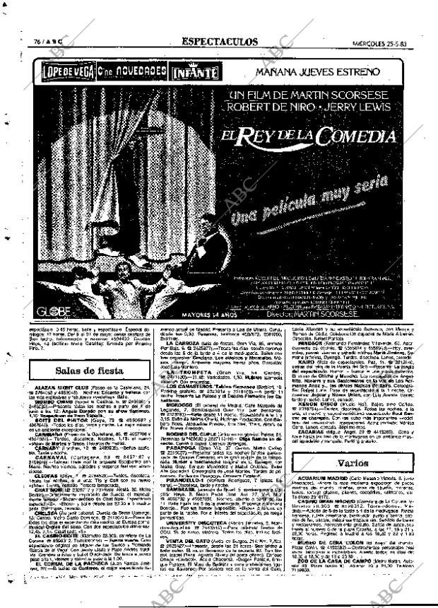 ABC MADRID 25-05-1983 página 76