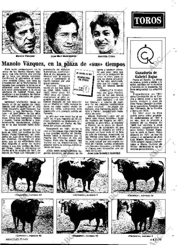 ABC MADRID 25-05-1983 página 99