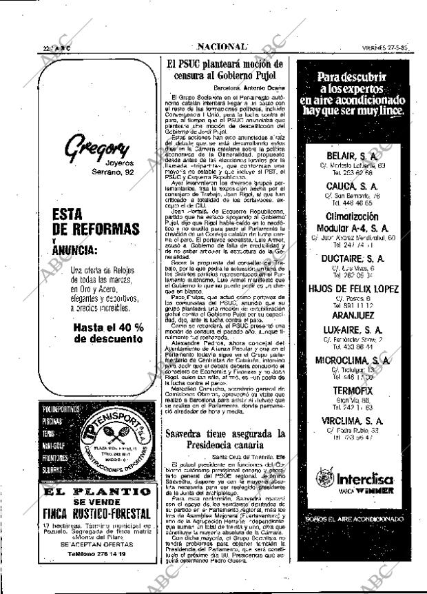 ABC MADRID 27-05-1983 página 22