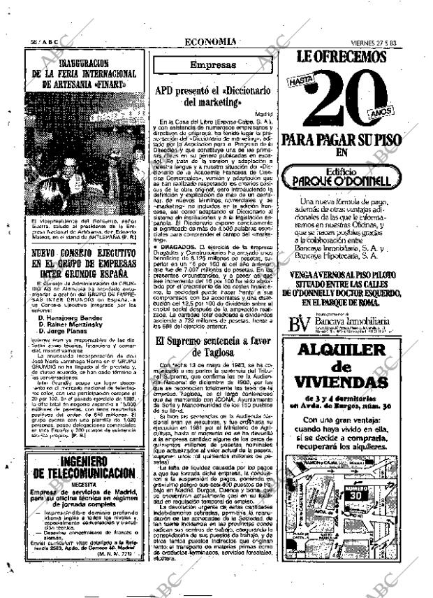 ABC MADRID 27-05-1983 página 58