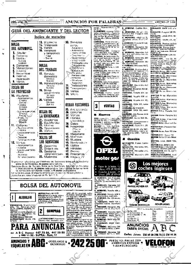 ABC MADRID 27-05-1983 página 78