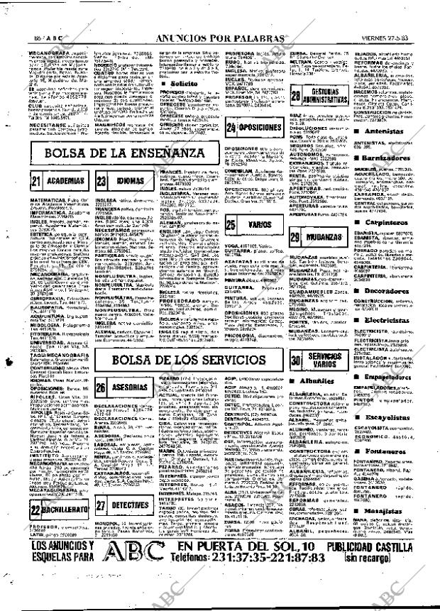 ABC MADRID 27-05-1983 página 86