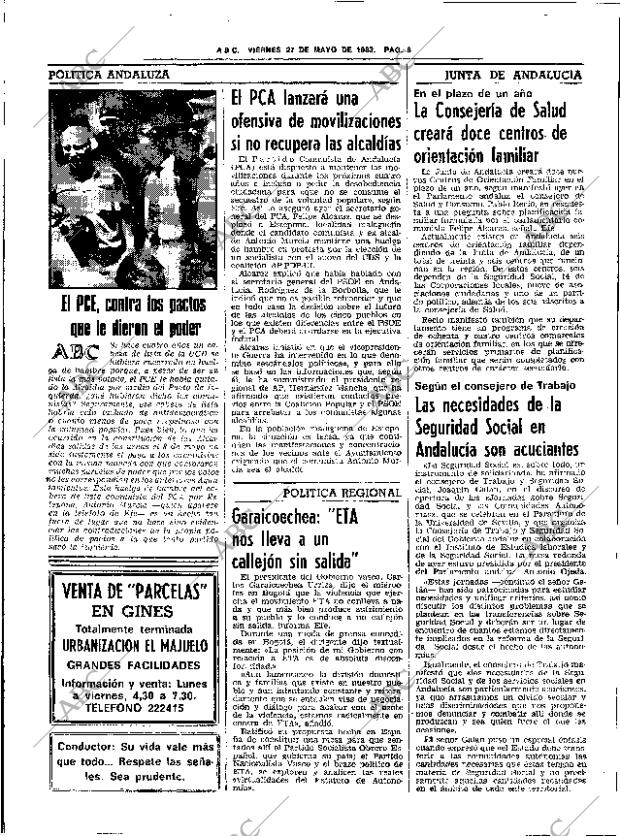 ABC SEVILLA 27-05-1983 página 22