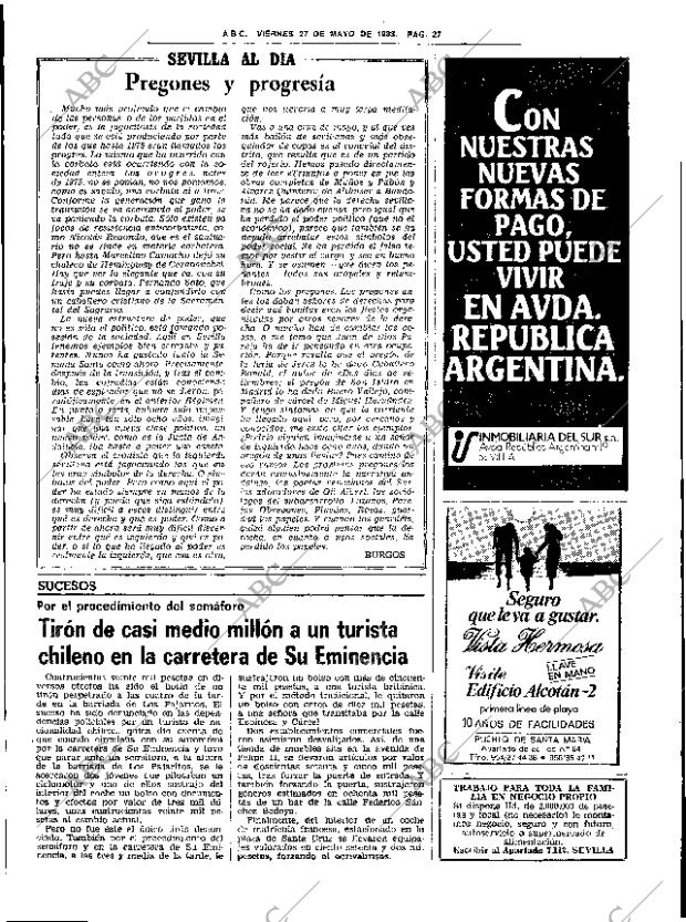 ABC SEVILLA 27-05-1983 página 41