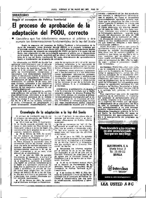 ABC SEVILLA 27-05-1983 página 45