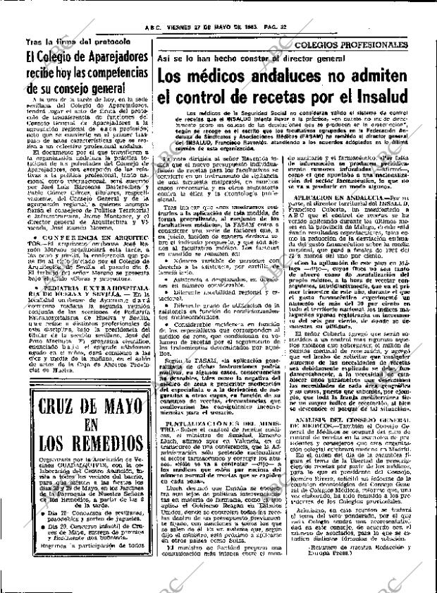 ABC SEVILLA 27-05-1983 página 46