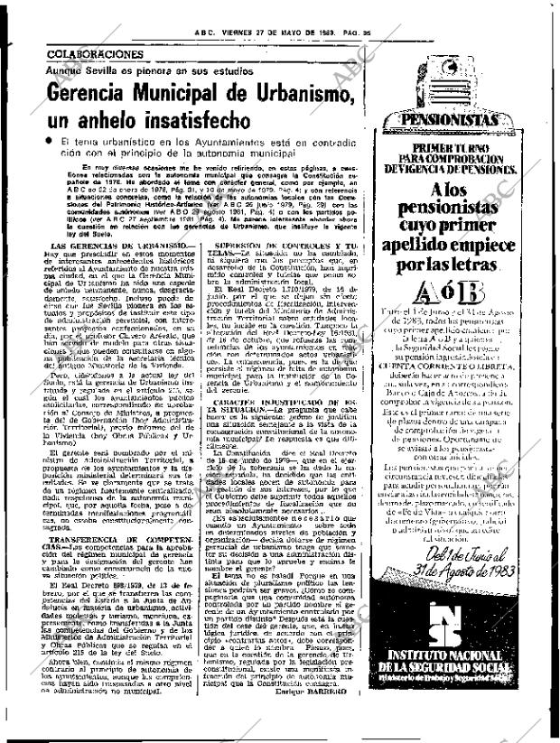 ABC SEVILLA 27-05-1983 página 49