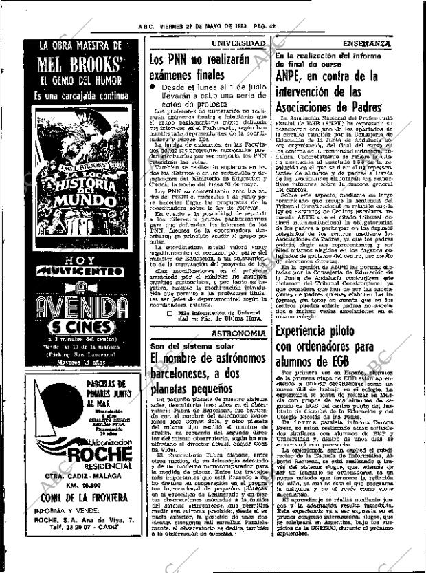 ABC SEVILLA 27-05-1983 página 56
