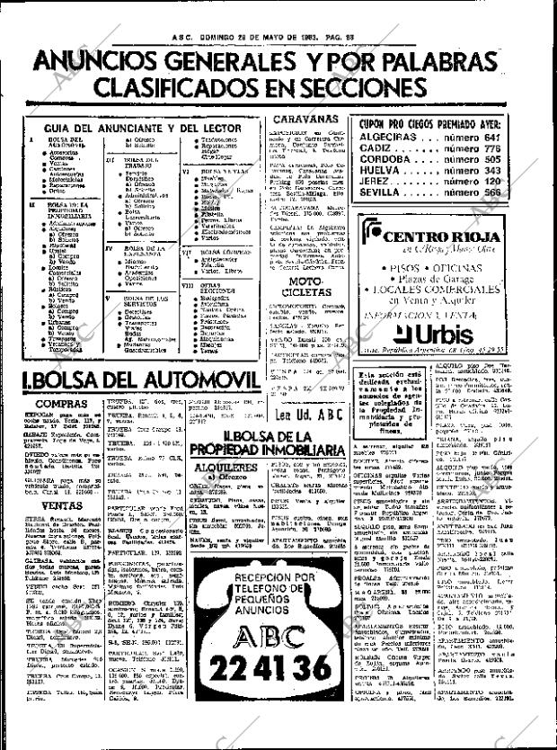 ABC SEVILLA 29-05-1983 página 84