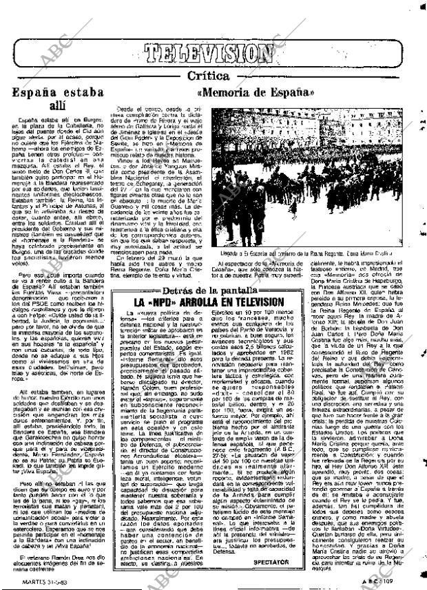 ABC MADRID 31-05-1983 página 109