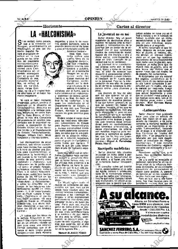 ABC MADRID 31-05-1983 página 16