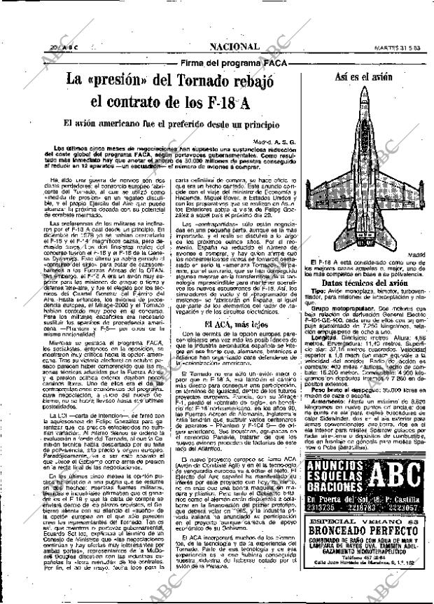 ABC MADRID 31-05-1983 página 20