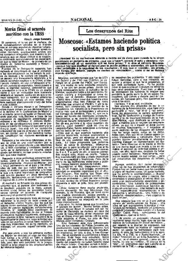 ABC MADRID 31-05-1983 página 25