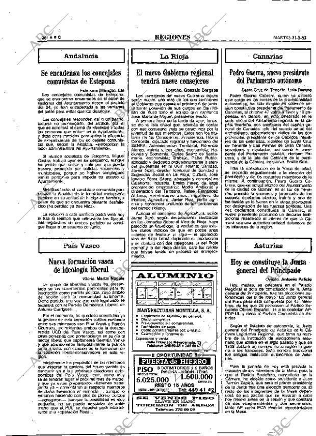 ABC MADRID 31-05-1983 página 26