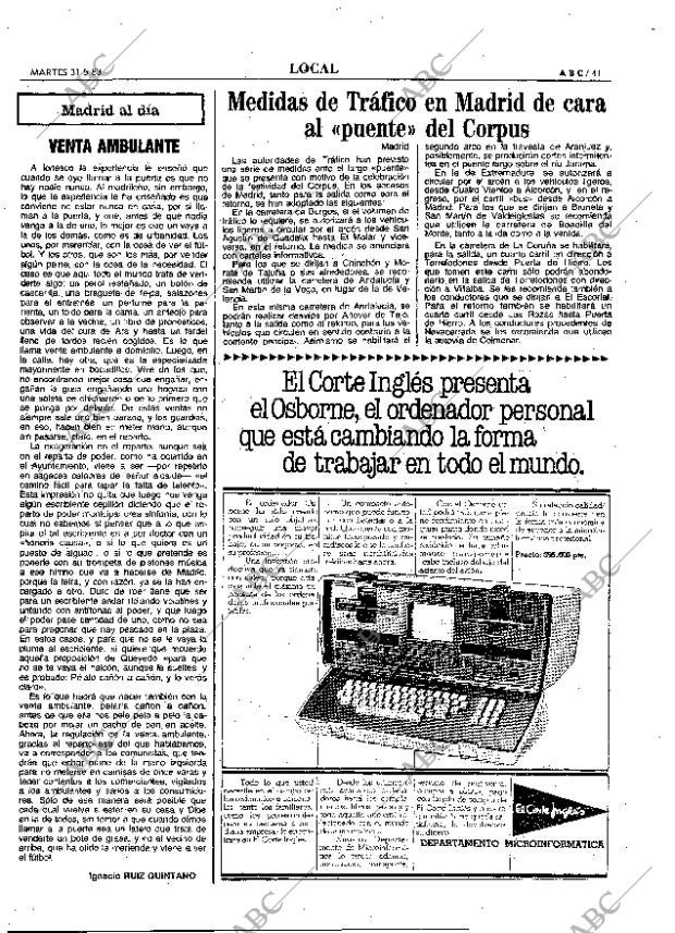 ABC MADRID 31-05-1983 página 41