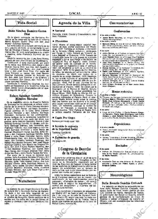 ABC MADRID 31-05-1983 página 43