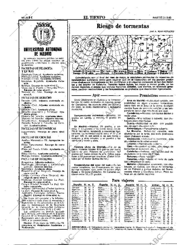 ABC MADRID 31-05-1983 página 44