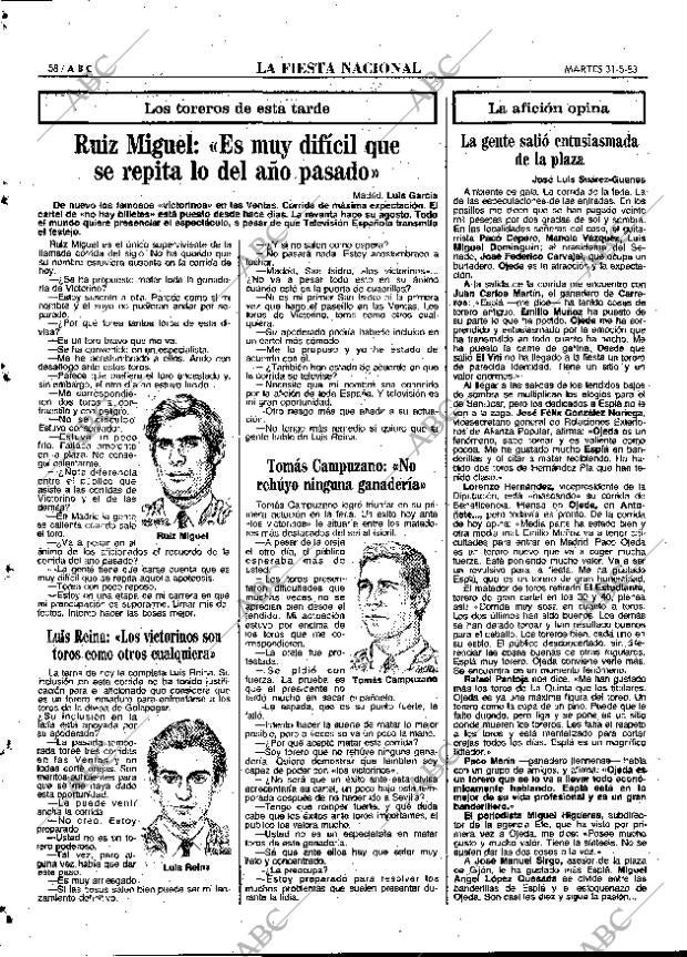 ABC MADRID 31-05-1983 página 58