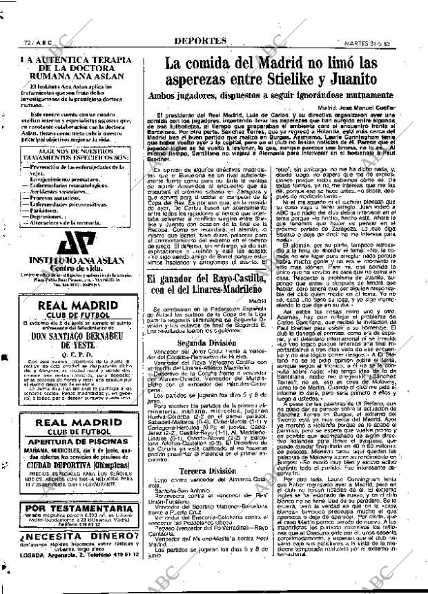 ABC MADRID 31-05-1983 página 72