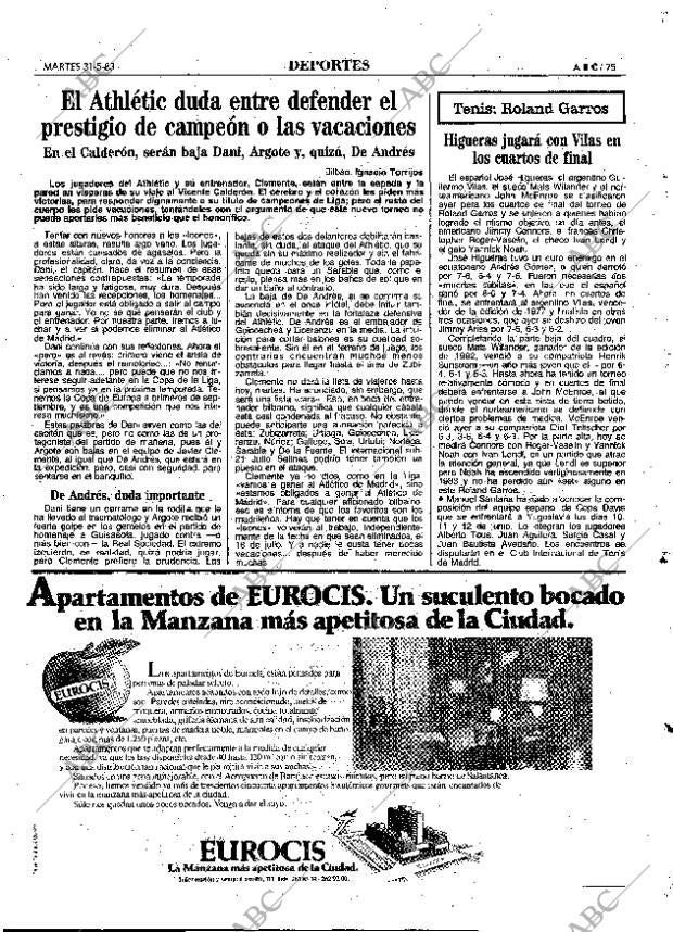 ABC MADRID 31-05-1983 página 75